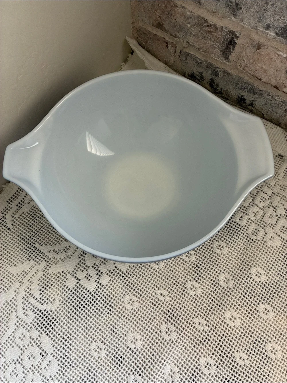 Vintage Pyrex 444 ColonialMist 4 Quart Cinderella Bowl